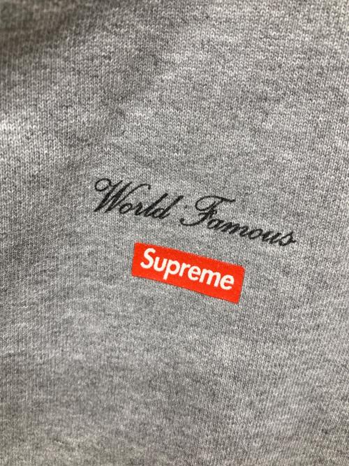 SUPREME（シュプリーム）SUPREME (シュプリーム) World Famous Zip Up Hooded Sweatshirt グレー サイズ:XLの古着・服飾アイテム