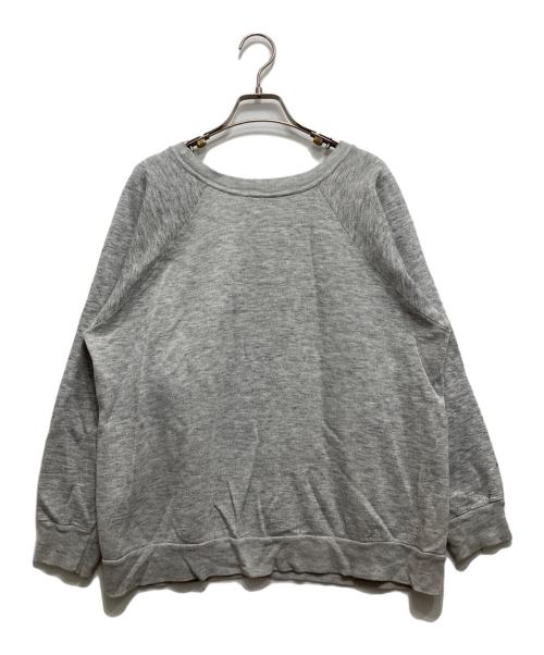 Champion（チャンピオン）Champion (チャンピオン) 80’sフロッキープリントラグランスウェット グレー サイズ:Lの古着・服飾アイテム