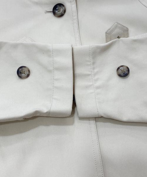 PLST（プラステ）PLST (プラステ) コットンブレンドステンカラーコート アイボリー サイズ:Sの古着・服飾アイテム