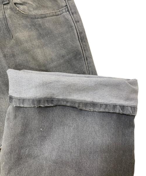 BADWAY（バッドウェイ）BADWAY (バッドウェイ) Coating double knee denim グレー サイズ:Lの古着・服飾アイテム