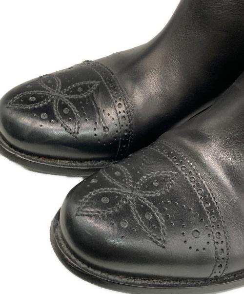 LOUIS VUITTON（ルイ ヴィトン）LOUIS VUITTON (ルイ ヴィトン) レザーロングブーツ ブラック サイズ:37　1/2の古着・服飾アイテム