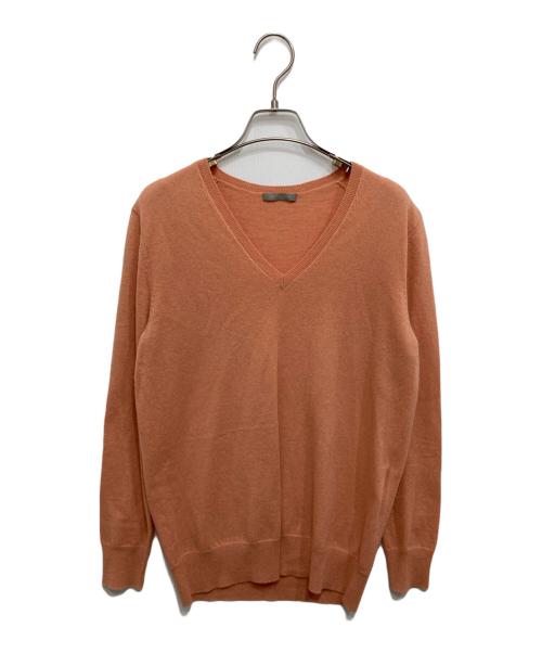 theory luxe（セオリーリュクス）theory luxe (セオリーリュクス) カシミヤVネックニット ピンク サイズ:40の古着・服飾アイテム