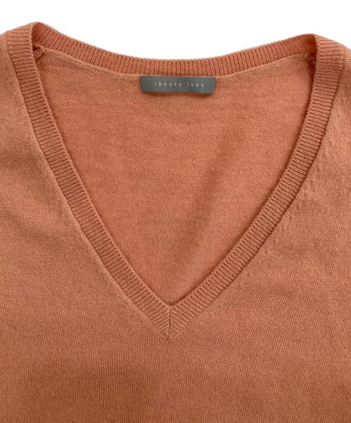 theory luxe（セオリーリュクス）theory luxe (セオリーリュクス) カシミヤVネックニット ピンク サイズ:40の古着・服飾アイテム
