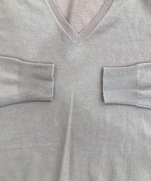 theory luxe（セオリーリュクス）theory luxe (セオリーリュクス) カシミヤVネックニット ピンク サイズ:40の古着・服飾アイテム