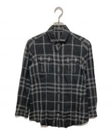 BURBERRY LONDON（バーバリーロンドン）の古着「チェックシャツ」｜ブラック