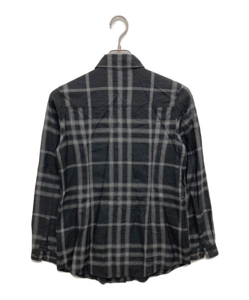 BURBERRY LONDON（バーバリーロンドン）BURBERRY LONDON (バーバリーロンドン) チェックシャツ ブラック サイズ:38の古着・服飾アイテム