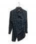 Vivienne Westwood man（ヴィヴィアン ウェストウッド マン）の古着「変形デザインロングチェックシャツ」｜ブラック