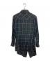 Vivienne Westwood man (ヴィヴィアン ウェストウッド マン) 変形デザインロングチェックシャツ ブラック サイズ:46：10000円