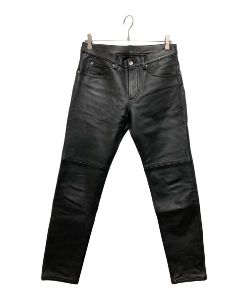 BEAUTY&YOUTH UNITED ARROWS（ビューティーアンドユースユナイテッドアローズ）BEAUTY&YOUTH UNITED ARROWS (ビューティーアンドユースユナイテッドアローズ) カウレザーパンツ ブラック サイズ:76cm (W30)の古着・服飾アイテム