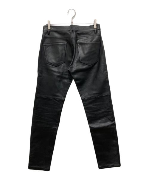 BEAUTY&YOUTH UNITED ARROWS（ビューティーアンドユースユナイテッドアローズ）BEAUTY&YOUTH UNITED ARROWS (ビューティーアンドユースユナイテッドアローズ) カウレザーパンツ ブラック サイズ:76cm (W30)の古着・服飾アイテム