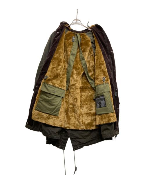 Barbour（バブアー）Barbour (バブアー) Engineered Garments (エンジニアド ガーメンツ) Highland Wax Parka オリーブ サイズ:Lの古着・服飾アイテム