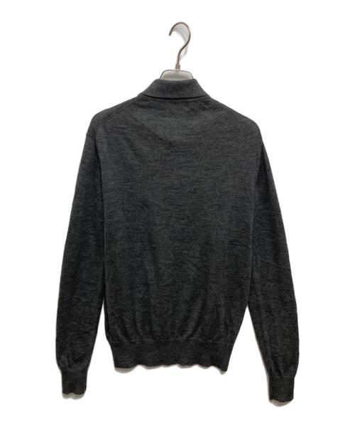 POLO RALPH LAUREN（ポロ・ラルフローレン）POLO RALPH LAUREN (ポロ・ラルフローレン) メリノウールニットポロシャツ グレー サイズ:Ｓの古着・服飾アイテム