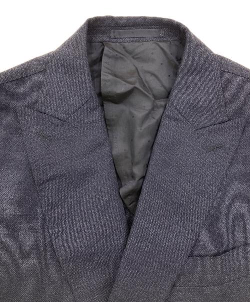 TETSUYA KANDA（テツヤカンダ）TETSUYA KANDA (テツヤカンダ) シルクウールダブルテーラードジャケット ネイビー サイズ:SIZE44の古着・服飾アイテム