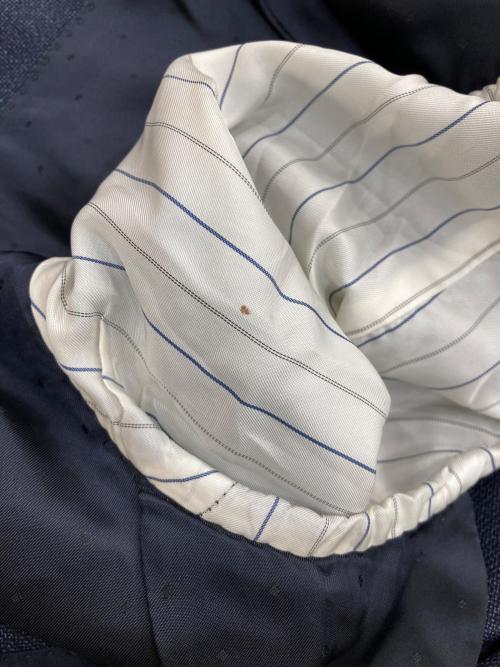 TETSUYA KANDA（テツヤカンダ）TETSUYA KANDA (テツヤカンダ) シルクウールダブルテーラードジャケット ネイビー サイズ:SIZE44の古着・服飾アイテム