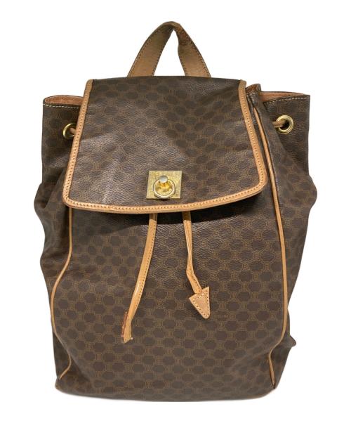 CELINE（セリーヌ）CELINE (セリーヌ) マカダム柄リュック ブラウンの古着・服飾アイテム