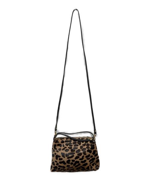 GIANNI CHIARINI（ジャンニ キアリーニ）GIANNI CHIARINI (ジャンニ キアリーニ) レオパード柄ショルダーバッグ ブラウンの古着・服飾アイテム