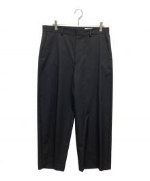 LOEFF（ロエフ）の古着「ウールギャバ ワイドパンツ」｜ブラック