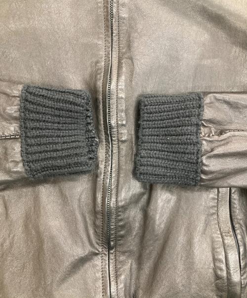 salvatore santoro（サルヴァトーレサントロ）Salvatore Santoro (サルヴァトーレサントロ) ラムレザージャケット ブラウン サイズ:SIZE 48の古着・服飾アイテム