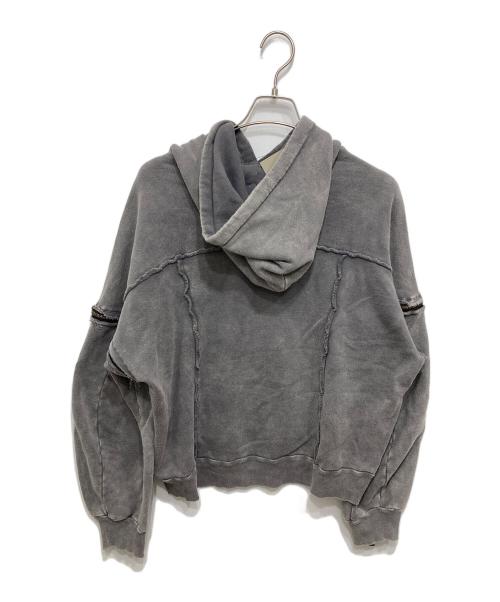 VIVAMUS（ヴィヴァムス）VIVAMUS (ヴィヴァムス) SPLIT SWEAT HOODIE / GRY グレー サイズ:freeの古着・服飾アイテム