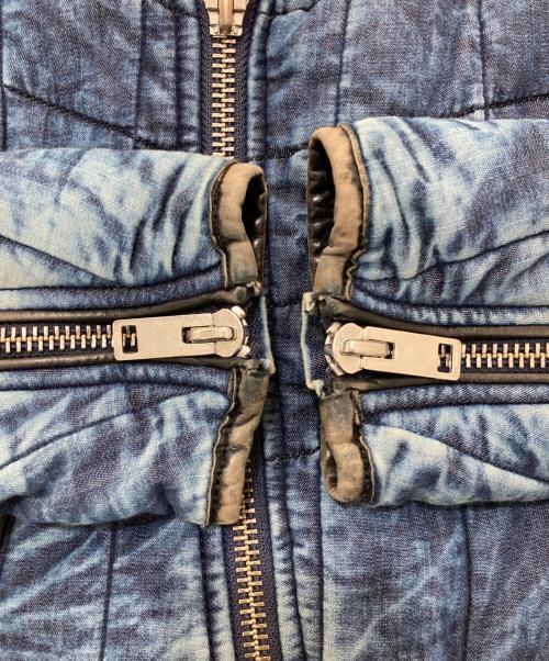 DIESEL（ディーゼル）DIESEL (ディーゼル) J-GIBSON-FUR/デニムライダースジャケット インディゴ サイズ:Sの古着・服飾アイテム
