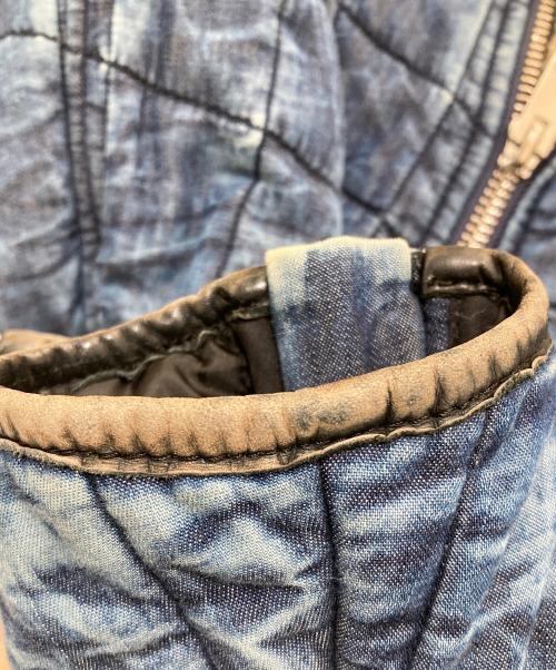 DIESEL（ディーゼル）DIESEL (ディーゼル) J-GIBSON-FUR/デニムライダースジャケット インディゴ サイズ:Sの古着・服飾アイテム