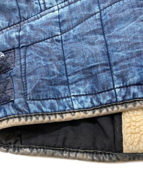 DIESEL（ディーゼル）DIESEL (ディーゼル) J-GIBSON-FUR/デニムライダースジャケット インディゴ サイズ:Sの古着・服飾アイテム