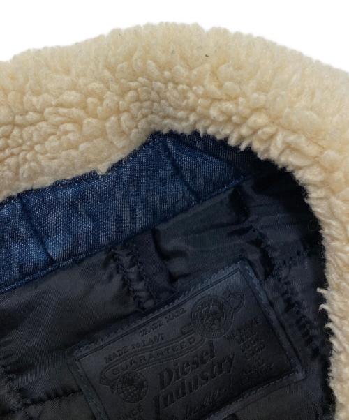 DIESEL（ディーゼル）DIESEL (ディーゼル) J-GIBSON-FUR/デニムライダースジャケット インディゴ サイズ:Sの古着・服飾アイテム