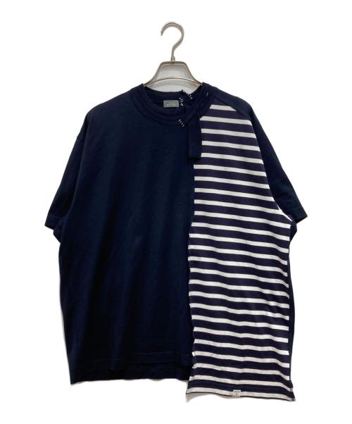 kolor/BEACON（カラービーコン）kolor/BEACON (カラービーコン) ドッキングS/S TEE ネイビー サイズ:SIZE2の古着・服飾アイテム