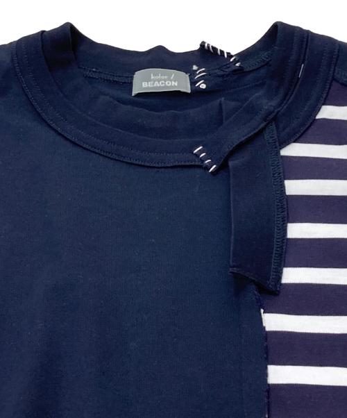 kolor/BEACON（カラービーコン）kolor/BEACON (カラービーコン) ドッキングS/S TEE ネイビー サイズ:SIZE2の古着・服飾アイテム