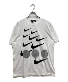 BLACK COMME des GARCONS×NIKE（ブラックコムデギャルソン×ナイキ）の古着「綿天竺プリントTシャツ」｜ホワイト