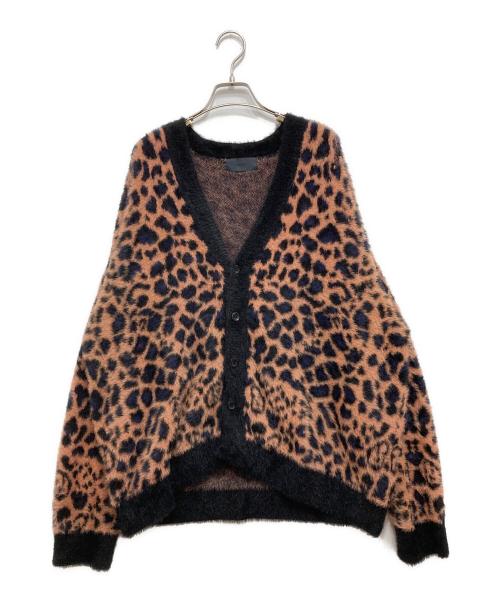sickos（シッコス）sickos (シッコス) レオパード柄ニットカーディガン ブラウン サイズ:FREEの古着・服飾アイテム