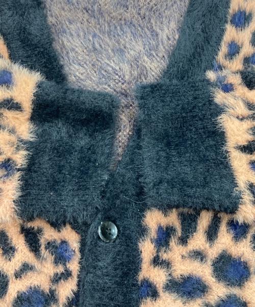sickos（シッコス）sickos (シッコス) レオパード柄ニットカーディガン ブラウン サイズ:FREEの古着・服飾アイテム