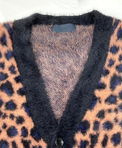 sickos（シッコス）sickos (シッコス) レオパード柄ニットカーディガン ブラウン サイズ:FREEの古着・服飾アイテム