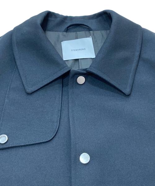 STERNBERG（スタンバーグ）STERNBERG (スタンバーグ) ステンカラーコート ブラック サイズ:Mの古着・服飾アイテム