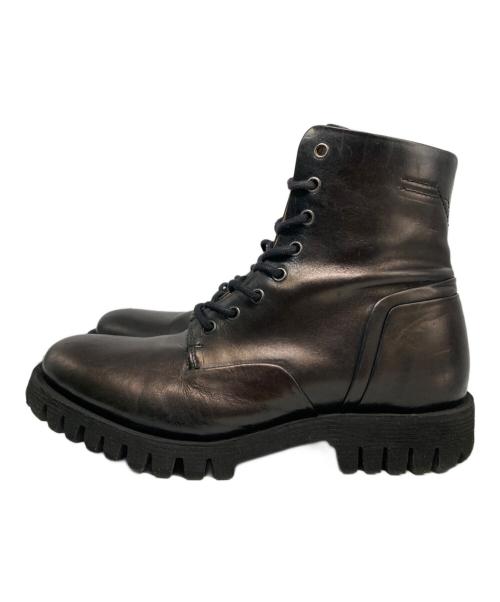 DIESEL（ディーゼル）DIESEL (ディーゼル) D-DEPP/レザーコンバットブーツ ブラック サイズ:SIZE40の古着・服飾アイテム