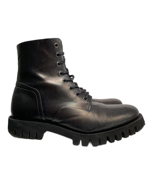 DIESEL（ディーゼル）DIESEL (ディーゼル) D-DEPP/レザーコンバットブーツ ブラック サイズ:SIZE40の古着・服飾アイテム