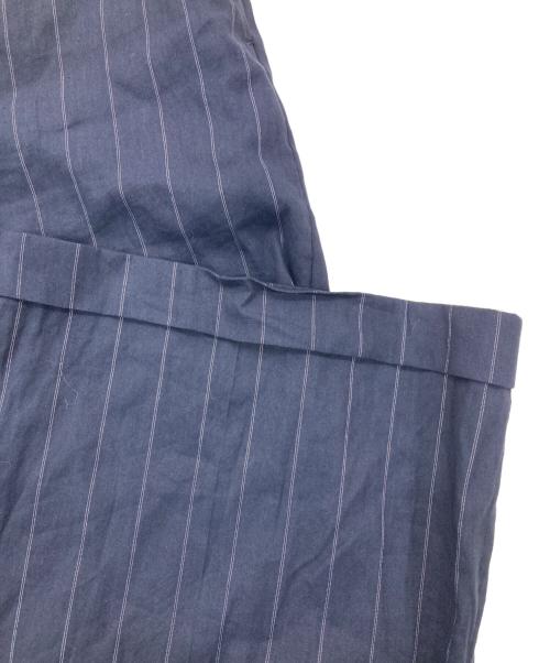 uncrave（アンクレイヴ）uncrave (アンクレイヴ) リネン混ストライプ柄セットアップ ネイビー サイズ:2の古着・服飾アイテム