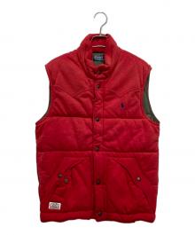 POLO RALPH LAUREN（ポロ・ラルフローレン）の古着「中綿ベスト」｜レッド