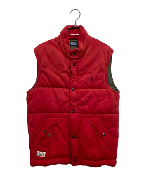 POLO RALPH LAUREN（ポロ・ラルフローレン）POLO RALPH LAUREN (ポロ・ラルフローレン) 中綿ベスト レッド サイズ:Mの古着・服飾アイテム