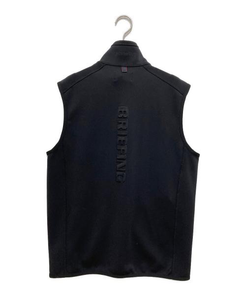 BRIEFING（ブリーフィング）BRIEFING (ブリーフィング) Mercedes Benz (メルセデスベンツ) ジップベスト ブラック サイズ:Mの古着・服飾アイテム