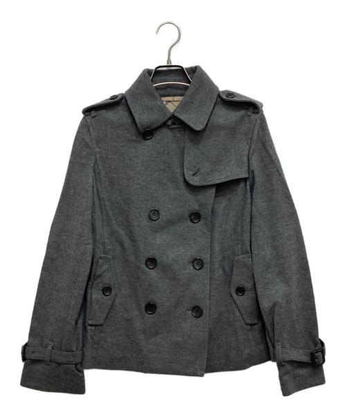 BURBERRY LONDON（バーバリーロンドン）BURBERRY LONDON (バーバリーロンドン) 裏地ノバチェックPコート グレー サイズ:SIZE44の古着・服飾アイテム