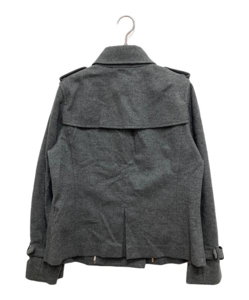 BURBERRY LONDON（バーバリーロンドン）BURBERRY LONDON (バーバリーロンドン) 裏地ノバチェックPコート グレー サイズ:SIZE44の古着・服飾アイテム