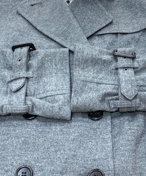 BURBERRY LONDON（バーバリーロンドン）BURBERRY LONDON (バーバリーロンドン) 裏地ノバチェックPコート グレー サイズ:SIZE44の古着・服飾アイテム