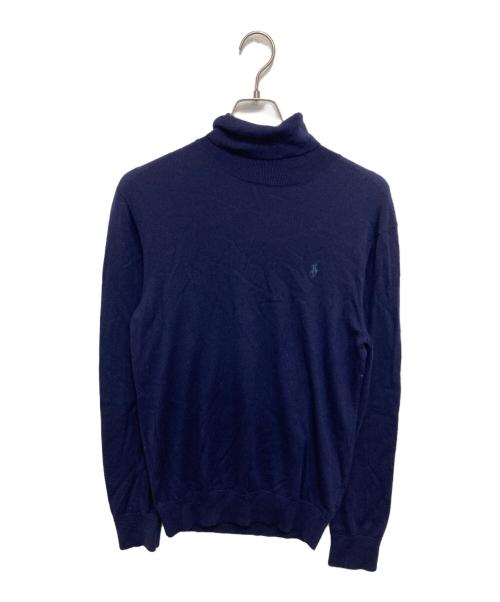 POLO RALPH LAUREN（ポロ・ラルフローレン）POLO RALPH LAUREN (ポロ・ラルフローレン) タートルネックニット ネイビー サイズ:Mの古着・服飾アイテム