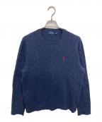 POLO RALPH LAURENポロ・ラルフローレン）の古着「ケーブルニット」｜ネイビー