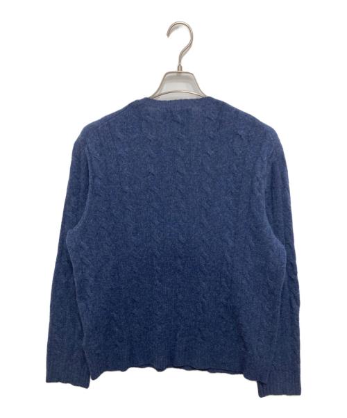 POLO RALPH LAUREN（ポロ・ラルフローレン）POLO RALPH LAUREN (ポロ・ラルフローレン) ケーブルニット ネイビー サイズ:Mの古着・服飾アイテム