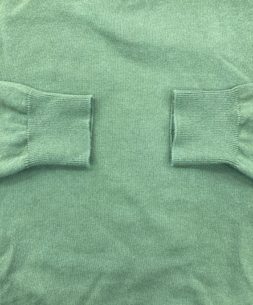 CABAN（キャバン）CABaN (キャバン) コットンカシミヤ プレーンモックネックプルオーバー オリーブ サイズ:Sの古着・服飾アイテム