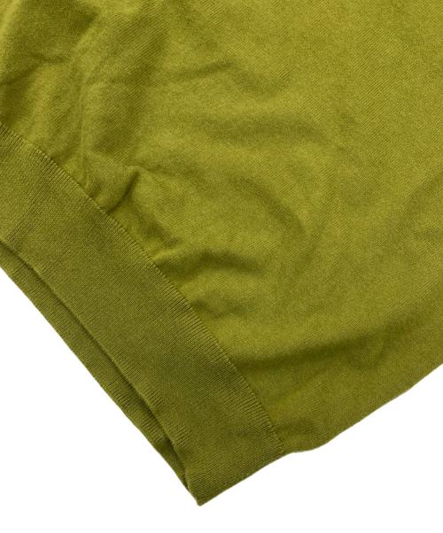 CABAN（キャバン）CABaN (キャバン) コットンカシミヤ プレーンモックネックプルオーバー オリーブ サイズ:Sの古着・服飾アイテム