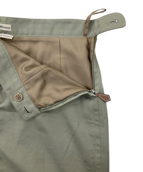 HERMES（エルメス）HERMES (エルメス) ロングスカート オリーブ サイズ:40の古着・服飾アイテム
