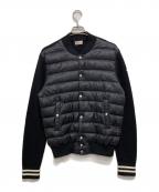 MONCLERモンクレール）の古着「CARDIGAN TRICOT/ニット切替ダウンジャケット」｜ブラック